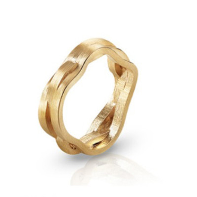 Mar | Anel Slim Prata 925 Plaqueado a Ouro