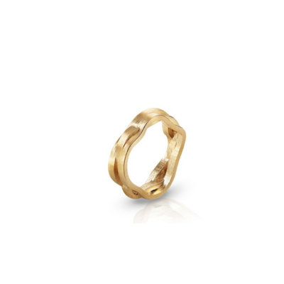 Mar | Anel Slim Prata 925 Plaqueado a Ouro