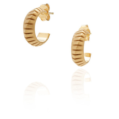 Roller-Coaster | Earrings Silver 925 Gold Plated