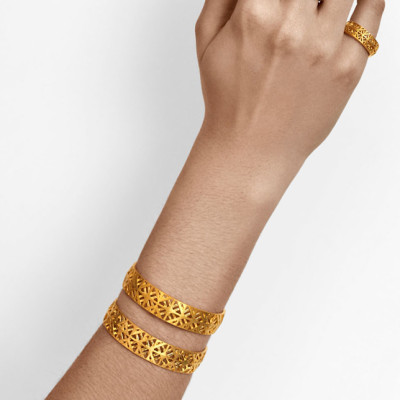 Azulejo | Bracelet Silver 925 Gold-Plated
