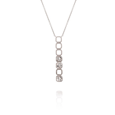 Calçada | Pendant Necklace Silver 925 9 CZ