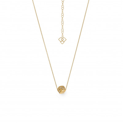 Calçada | Necklace Silver 925 Gold-Plated 12 CZ