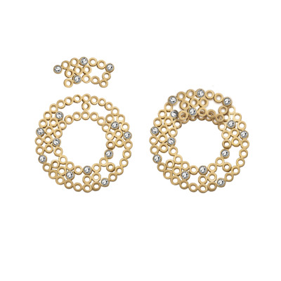 Tube | Brincos 2 em 1 Prata 925 Plaqueados a Ouro 20 CZ