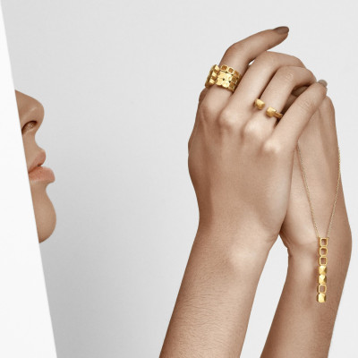 Calçada | Slim Ring Silver 925 Gold-Plated