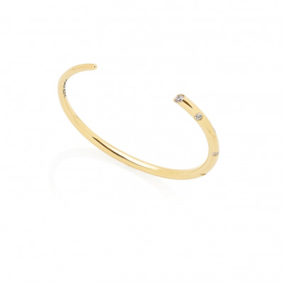 Be Mine | Bracelet Silver 925 Gold-Plated 9 CZ