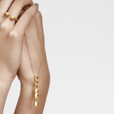 Calçada | Pendant Necklace Silver 925 Gold-Plated