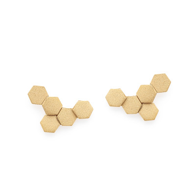 Leixões |  Earrings S Silver 925 Gold-Plated