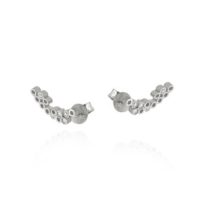 Tube | Earrings Silver 925 10 CZ