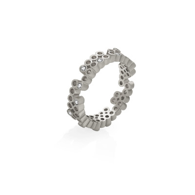 Tube | Slim Ring Silver 925 7 CZ