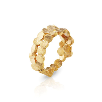 Ordem & Caos | Anel em Prata 925 Plaqueado a Ouro