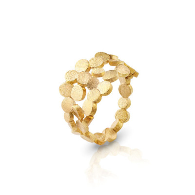 Ordem & Caos | Anel Bold em Prata 925 Plaqueado a Ouro