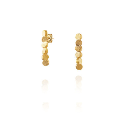 Ordem & Caos | Brincos Slim Prata 925 Plaqueados a Ouro