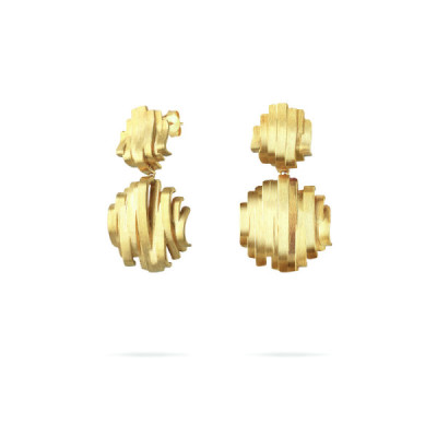 Mar | Brincos Prata 925 Plaqueados a Ouro