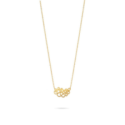 Labirinto | Colar Mini Prata 925 Plaqueado a Ouro