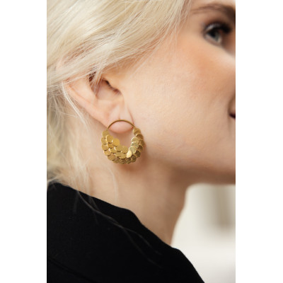 Scales | Circular Earrings Silver 925