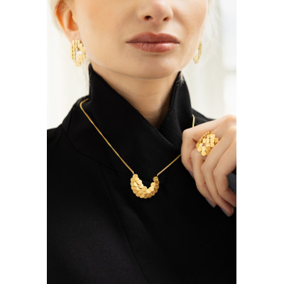 Scales | Ring Bold Silver 925 Gold-Plated