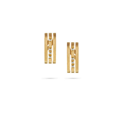 Lines | Earrings White Gold 18kt and Diamond