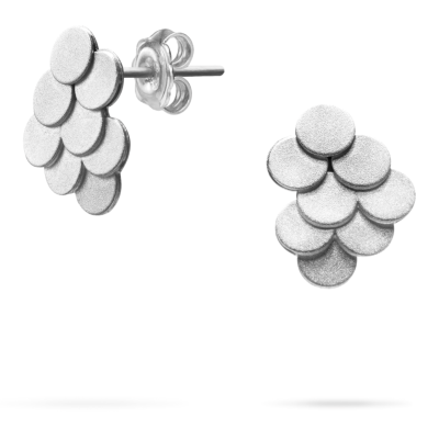 Scales | Medium Earrings Silver 925