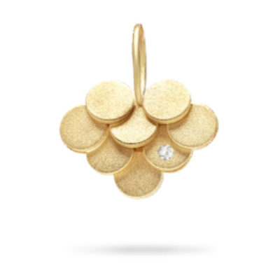 Gold Scales | Coração Ouro 19.2kt Amarelo e Diamantes